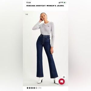 Levi's Ribcage Bootcut jeans 27X33